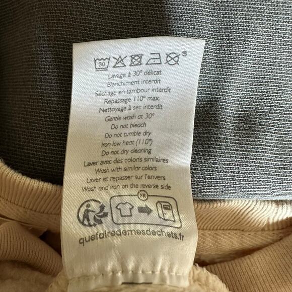 SEZANE Amour Embroidered Print Pullover Crewneck Sweatshirt Women's Size XL - Picture 5 of 9